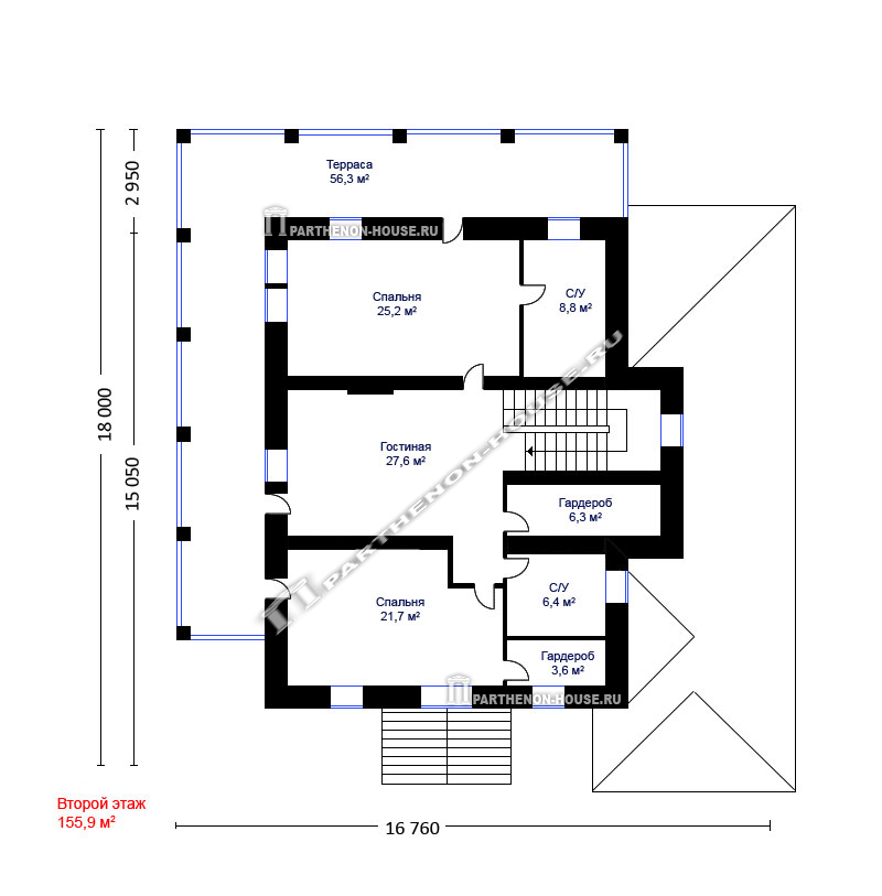 2 этаж проекта дома КИ 297-2